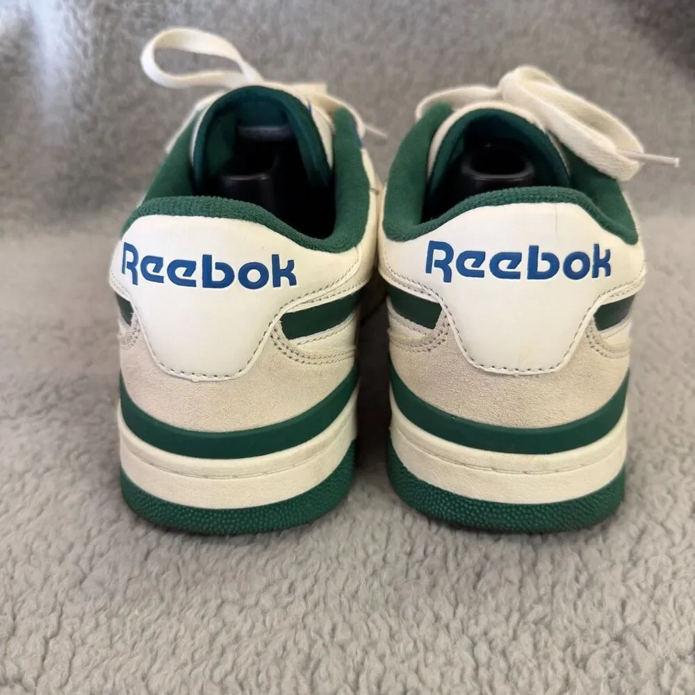 REEBOK Court Advance Sneakers Chalk/Dark Green White Mens 11 Shoes